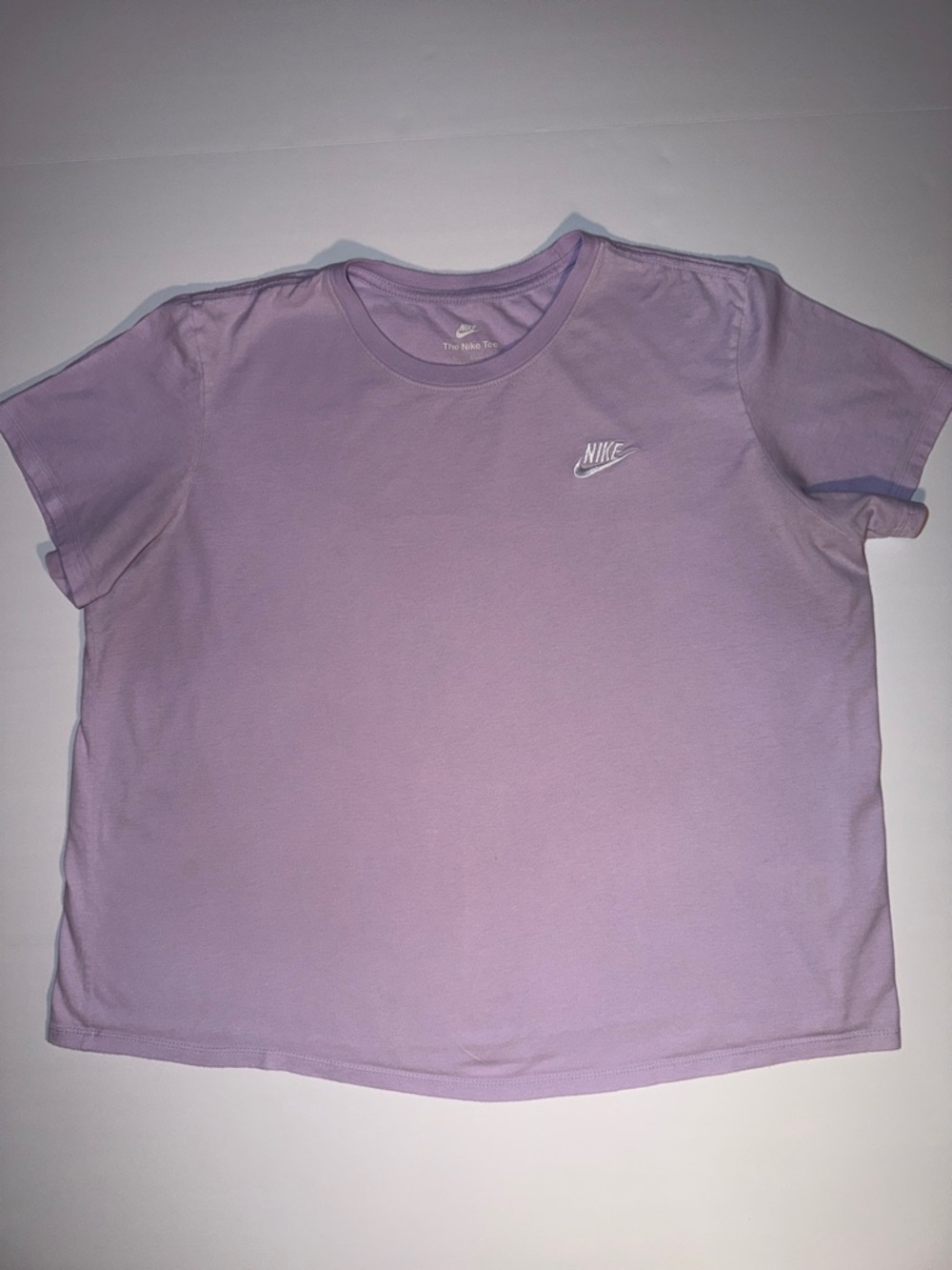 Nike Lavender Short Sleeve Tee with Small Swoosh - 100% Cotton